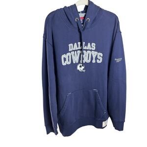 Dallas Cowboys | Vintage Men's XL - NFL Classic Reebok Hoodie Blue